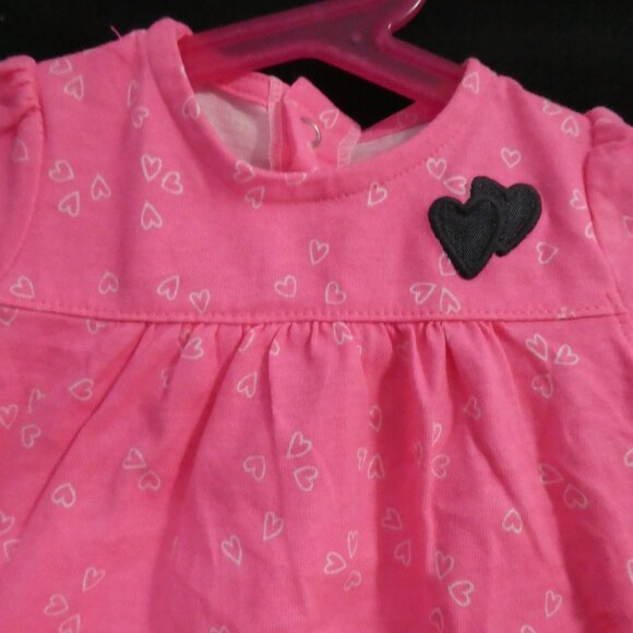 CARTER'S - Just One You | 3M | Cute Pink Baby Dress with Hearts | NWT - Picture 5 of 16